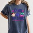 Plan For Today Coffee Yarn Books Sewing Knitter Knitting Women's Comfort Colors T-Shirt Moss