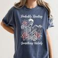Probably Reading Something Unholy Book Lovers Women's Comfort Colors T-Shirt Moss Probably Reading Something Unholy Book Lovers Women's Comfort Colors T-Shirt Moss