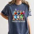 Racoons Trash Reader Book Lover Romantic Novels Premium Women's Comfort Colors T-Shirt Moss