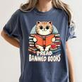 I Read Banned Books Shirt Cat Lover Bookworm Reader Men Women Kids Women's Comfort Colors T-Shirt Moss I Read Banned Books Shirt Cat Lover Bookworm Reader Men Women Kids Women's Comfort Colors T-Shirt Moss