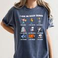 Read Book Characters I Can Do Hard Things Back To School Women's Comfort Colors T-Shirt Moss