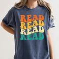 Read Read Read Read Book Lover Reading Bookworm Reader Women's Comfort Colors T-Shirt Moss
