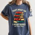 I Read Books Bookworm Halloween Women's Comfort Colors T-Shirt Moss