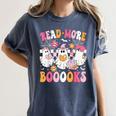 Read More Books Ghosts Reading Book Teacher Halloween Women's Comfort Colors T-Shirt Moss Read More Books Ghosts Reading Book Teacher Halloween Women's Comfort Colors T-Shirt Moss