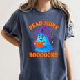 Read More Books Halloween Book Cute Ghost Reading Teaching Women's Comfort Colors T-Shirt Moss Read More Books Halloween Book Cute Ghost Reading Teaching Women's Comfort Colors T-Shirt Moss