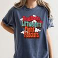 Read Books Lift Weights Fight Fascists Reading No Kings Women's Comfort Colors T-Shirt Moss