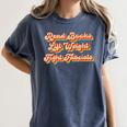 Read Books Lift Weights Fight Fascists Retro Reading Women's Comfort Colors T-Shirt Moss Read Books Lift Weights Fight Fascists Retro Reading Women's Comfort Colors T-Shirt Moss