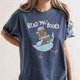 Read More Books Pigeon Book Lover Women's Comfort Colors T-Shirt Moss
