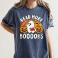 Read More Books Teacher Halloween Men Women Women's Comfort Colors T-Shirt Moss