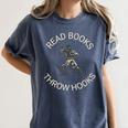 Read Books Throw Hooks Boxing Literacy Shirt Women's Comfort Colors T-Shirt Moss