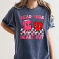 Read Your Heart Out Cute Reading Book Lover Women's Comfort Colors T-Shirt Moss Read Your Heart Out Cute Reading Book Lover Women's Comfort Colors T-Shirt Moss