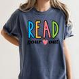 Read Your Heart Read Reading Librarian Book Across America Women's Comfort Colors T-Shirt Moss Read Your Heart Read Reading Librarian Book Across America Women's Comfort Colors T-Shirt Moss