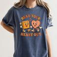 Read Your Heart Out Teacher Valentines Reading Book Love Women's Comfort Colors T-Shirt Moss