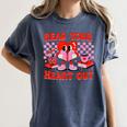 Read Your Heart Out Valentine Reading Book Kid Teacher Women's Comfort Colors T-Shirt Moss