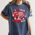 Read Your Heart Out Valentine's Day Retro Teacher Bookish Women's Comfort Colors T-Shirt Moss Read Your Heart Out Valentine's Day Retro Teacher Bookish Women's Comfort Colors T-Shirt Moss