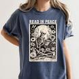 Read In Peace Skeleton Book Lover Bookworm Book Women's Comfort Colors T-Shirt Moss Read In Peace Skeleton Book Lover Bookworm Book Women's Comfort Colors T-Shirt Moss