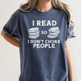 I Read Reading Book Librarian Across America Men Women Kids Women's Comfort Colors T-Shirt Moss I Read Reading Book Librarian Across America Men Women Kids Women's Comfort Colors T-Shirt Moss