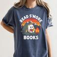 Read S'More Books Cute Campfire Reading Book Lovers Women's Comfort Colors T-Shirt Moss