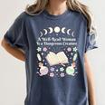 Well Read Woman Literature Quote Celestial Book Floral Women's Comfort Colors T-Shirt Moss Well Read Woman Literature Quote Celestial Book Floral Women's Comfort Colors T-Shirt Moss