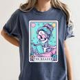 The Reader Retro Reading Skeleton Books Flowers Tarot Card Women's Comfort Colors T-Shirt Moss The Reader Retro Reading Skeleton Books Flowers Tarot Card Women's Comfort Colors T-Shirt Moss
