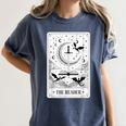 The Reader Tarot Card Bookworm Books Lover Dragon Librarians Women's Comfort Colors T-Shirt Moss The Reader Tarot Card Bookworm Books Lover Dragon Librarians Women's Comfort Colors T-Shirt Moss