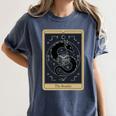 The Reader Tarot Card Mystic Dragon Book Magic Women's Comfort Colors T-Shirt Moss The Reader Tarot Card Mystic Dragon Book Magic Women's Comfort Colors T-Shirt Moss