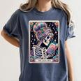 The Reader Tarot Card Women Book Lover Librarian Read Women's Comfort Colors T-Shirt Moss