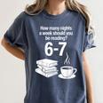 Reading 67 Meme English Teacher Book Lover Women's Comfort Colors T-Shirt Moss