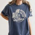 Reading Book Bookish Book Club Bookmarks Are For Quitters Women's Comfort Colors T-Shirt Moss