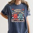 Reading Book Lover School Librarian Hooray It's Library Day Women's Comfort Colors T-Shirt Moss Reading Book Lover School Librarian Hooray It's Library Day Women's Comfort Colors T-Shirt Moss