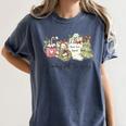 Reading All The Way Christmas Book Lover For Women And Teens Women's Comfort Colors T-Shirt Moss Reading All The Way Christmas Book Lover For Women And Teens Women's Comfort Colors T-Shirt Moss