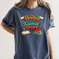 Reading Is My Favorite Sport Book Lover Women's Comfort Colors T-Shirt Moss Reading Is My Favorite Sport Book Lover Women's Comfort Colors T-Shirt Moss