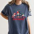 Reading With My Gnomies Reading Book Christmas Women's Comfort Colors T-Shirt Moss Reading With My Gnomies Reading Book Christmas Women's Comfort Colors T-Shirt Moss