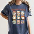 Reading Is My Jam Cute Jelly Jars Book Genres Women's Comfort Colors T-Shirt Moss