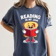 Reading Is My Jam I Love To Read Books Women's Comfort Colors T-Shirt Moss