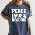 Reading I Love Books And Reading Women's Comfort Colors T-Shirt Moss