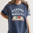 Reading Is Magical Book Lover Bookworm Librarian Library Day Women's Comfort Colors T-Shirt Moss Reading Is Magical Book Lover Bookworm Librarian Library Day Women's Comfort Colors T-Shirt Moss