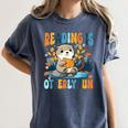 Reading Is Otterly Fun Sea Otter Book Lover Bookworm Women's Comfort Colors T-Shirt Moss