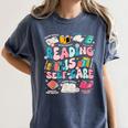 Reading Is Self-Care Book Lover Teacher Student Men Women Women's Comfort Colors T-Shirt Moss