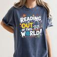 Reading Is Out Of This World Space Book Lover Kids Women's Comfort Colors T-Shirt Moss