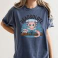 Readsolotl Book Lover Reading Axolotl Kids Reader Women's Comfort Colors T-Shirt Moss Readsolotl Book Lover Reading Axolotl Kids Reader Women's Comfort Colors T-Shirt Moss