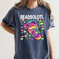 Readsolotl Cute Axolotl Book Lover Reading Women Girls Women's Comfort Colors T-Shirt Moss Readsolotl Cute Axolotl Book Lover Reading Women Girls Women's Comfort Colors T-Shirt Moss
