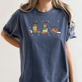 Reindeer Reading Books Christmas Library Classroom Women's Comfort Colors T-Shirt Moss Reindeer Reading Books Christmas Library Classroom Women's Comfort Colors T-Shirt Moss