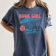 Retro Book Girl Summer Beach Vacation For Book Lover Women's Comfort Colors T-Shirt Moss Retro Book Girl Summer Beach Vacation For Book Lover Women's Comfort Colors T-Shirt Moss