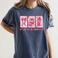 Retro Coquette Bow All Booked For Valentines Book Lover Cute Women's Comfort Colors T-Shirt Moss
