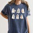 Retro Ghost Reading Books Halloween Bookish Ghost Bookworm Women's Comfort Colors T-Shirt Moss Retro Ghost Reading Books Halloween Bookish Ghost Bookworm Women's Comfort Colors T-Shirt Moss