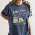 Retro Proud Anti Social Member Of Introverted Book Club Premium Tri-Blend Women's Comfort Colors T-Shirt Moss