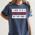 Retro Sarcastic Introvert I Used To Be A People Person Women's Comfort Colors T-Shirt Moss Retro Sarcastic Introvert I Used To Be A People Person Women's Comfort Colors T-Shirt Moss