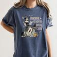 Retro Scary Horror Readers Book Club Spooky Halloween Women's Comfort Colors T-Shirt Moss