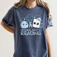 Rock Paper Scissors Nothing Beats Reading Book Lover Women's Comfort Colors T-Shirt Moss